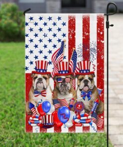 bulldog 4th of july happy independence day flag 4879