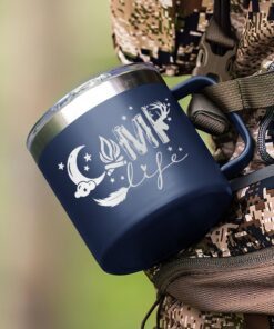 camping insulated coffee mug camp life lnt206cm 4591