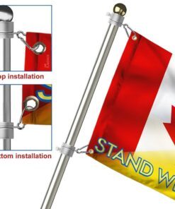 canada and ukraine grommet flag stand with ukraine bnl557gf 3119