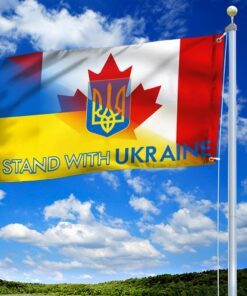 canada and ukraine grommet flag stand with ukraine bnl557gf 4371