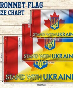 canada and ukraine grommet flag stand with ukraine bnl557gf 5419