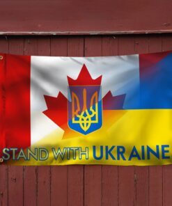 canada and ukraine grommet flag stand with ukraine bnl557gf 7284