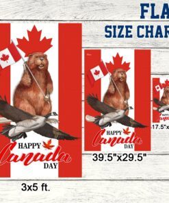 canada flag beaver and goose. happy canada day bnn155fv3 2972