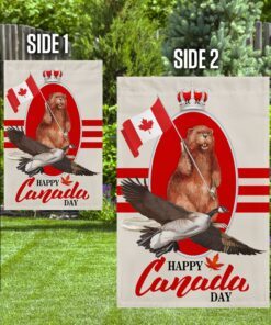 canada flag happy canada day beaver and goose bnn155f 3076