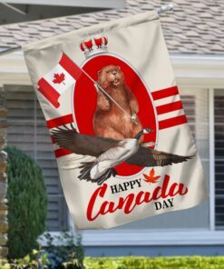 canada flag happy canada day beaver and goose bnn155f 7809