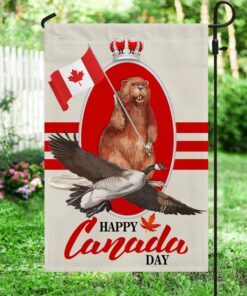 canada flag happy canada day beaver and goose bnn155f 7897