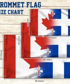 canada quebec flag canadian grommet flag qtr229gf 1823