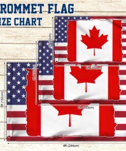 canadian and american grommet flag tqn323gf 4963