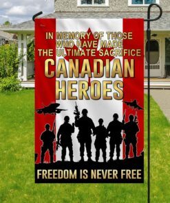 canadian veteran flag freedom is never free lha1800f 2710