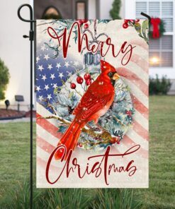 cardinal. merry christmas flag thh3458fv1 5215