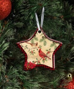 cardinal ceramic ornament 3323