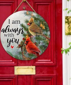 cardinal couple round wooden sign ntb393wd 3283