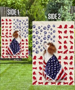 cavalier king charles spaniel dog flag 2295