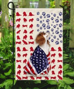 cavalier king charles spaniel dog flag 5143