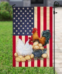 chicken coop american us flag 3793