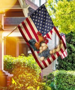 chicken coop american us flag 4011