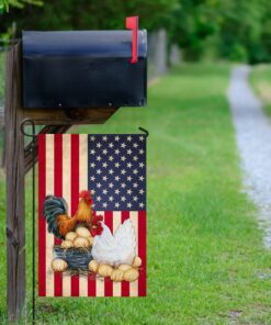 chicken coop american us flag 7440