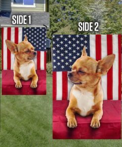 chihuahua dog flag cute dog lnt48fv1 7507