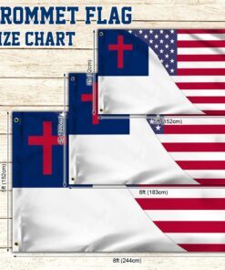 christian flag american christian grommet flag qtr261gf 3337