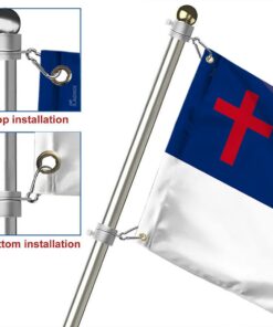 christian flag american christian grommet flag qtr261gf 3643