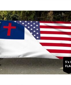 christian flag american christian grommet flag qtr261gf 6665