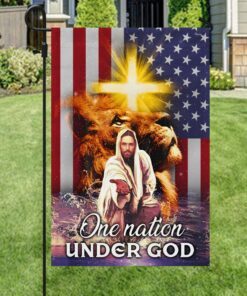 christian flag jesus christ one nation under god ddh2833f 4752