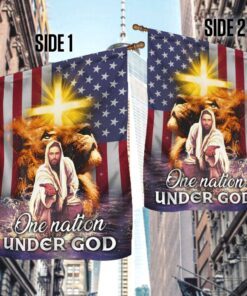 christian flag jesus christ one nation under god ddh2833f 6046