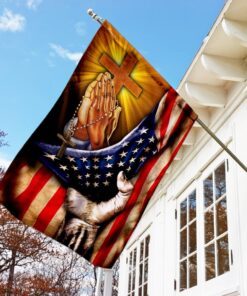 christian jesus american flag 5903