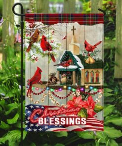 christmas blessings flag 2826