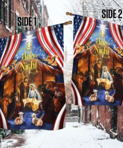 christmas silent night flag jesus is born thh3510f 1530