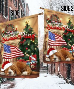 cockapoo flag santa paws merry christmas anl0297fv3 8234