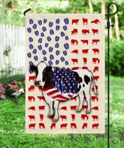 cow flag dairy cattle american flag qtr15f 5760