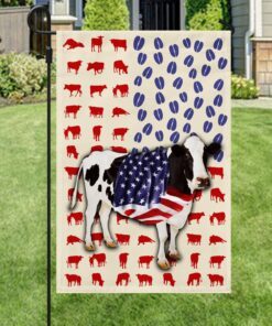 cow flag dairy cattle american flag qtr15f 6617