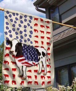 cow flag dairy cattle american flag qtr15f 7104