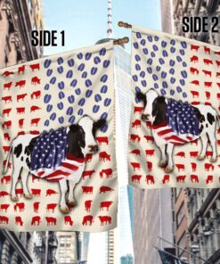 cow flag dairy cattle american flag qtr15f 7125