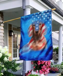 dachshund dog stars &amp stripes flag 5260