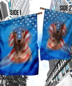 dachshund dog stars &amp stripes flag 6692