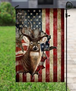 deer america us flag 2568