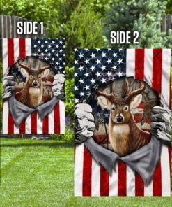 deer flag deer hunting american flag qtr102f 6161