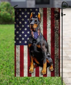 doberman pinscher flag 2269