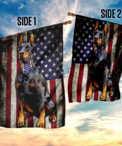 doberman pinscher flag 2816