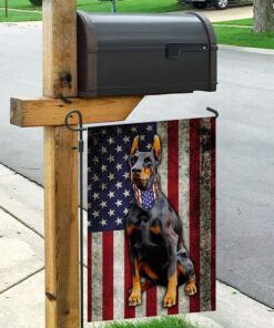 doberman pinscher flag 4213