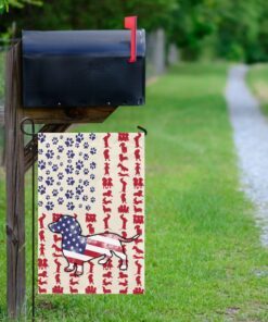 dog dachshund american flag 3195