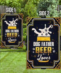 dog father beer lover flag 5342