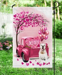 dog flag valentine english bulldog dog flag qtr380fv1 1258