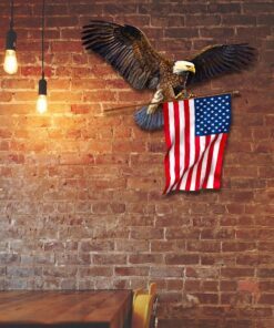 eagle with american flag hanging metal sign qnk751msv21 4384