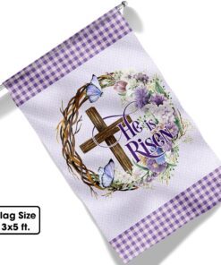 easter cross he is risen flag mln949f 6507