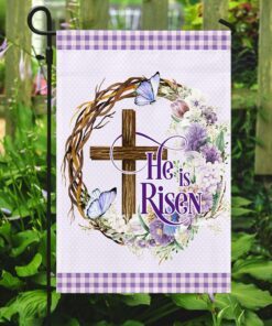 easter cross he is risen flag mln949f 6962