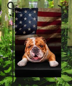 english bulldog american flag 1099