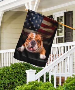 english bulldog american flag 6243